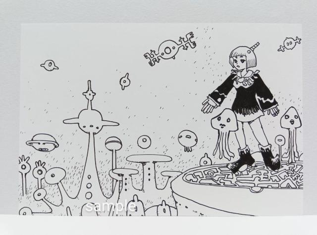 オリジナルイラスト 手描きイラスト 星 宇宙人 絵 モノクロ アート 自作 原画 ハンドメイド アナログ illustration < アニメ/コミック/キャラクター  オリジナルイラスト 手描きイラスト 星 宇宙人 絵 モノクロ アート 自作 原画 ハンドメイド アナログ illustration  < アニメ/コミック/キャラクターの