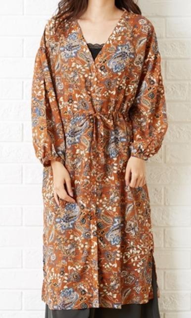 フリーサイズ★chocol raffine robe★花柄シフォンワンピース★送料無料 < 女性ファッション  フリーサイズ★chocol raffine robe★花柄シフォンワンピース★送料無料  < 女性ファッションの