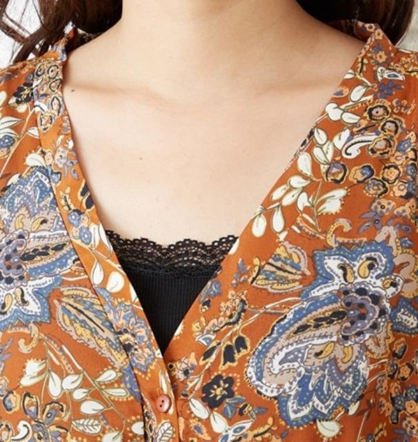 フリーサイズ★chocol raffine robe★花柄シフォンワンピース★送料無料 < 女性ファッション  フリーサイズ★chocol raffine robe★花柄シフォンワンピース★送料無料 < 女性ファッションの