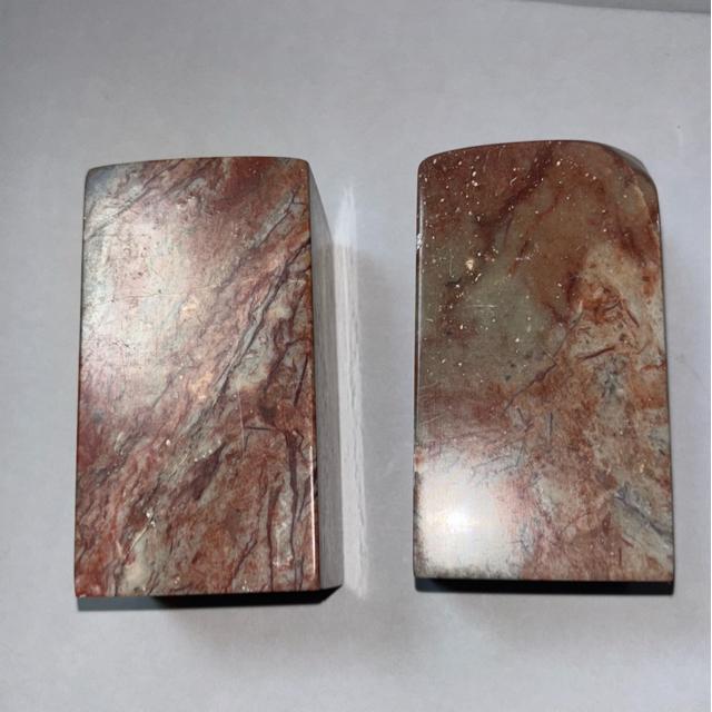 書道 篆刻 石材 寿山石 平頭石 2個 5cm x5cmx9cm < インテリア/ライフ 書道 篆刻 石材 寿山石 平頭石 2個 5cm x5cmx9cm < インテリア/ライフの