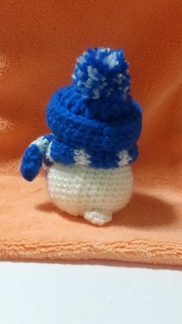 ひよ雪だるま*編みぐるみ(青) < ペット/手芸/園芸 ひよ雪だるま*編みぐるみ(青) < ペット/手芸/園芸の