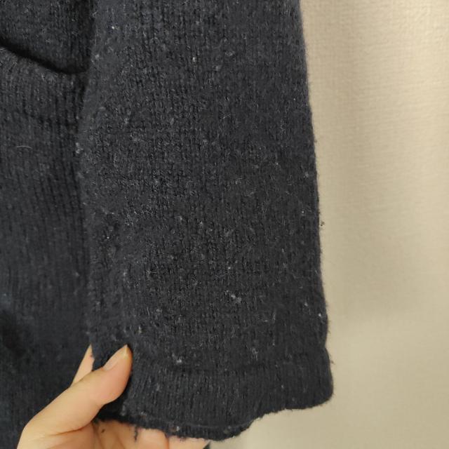 ネイビー ニットカーディガン ボタン付き < 女性ファッション ネイビー ニットカーディガン ボタン付き < 女性ファッションの