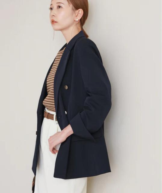 ◆新品◆ロペピクニック◆金ボタンダブルジャケット◆長め◆紺ブレ◆L◆テーラード < 女性ファッション ◆新品◆ロペピクニック◆金ボタンダブルジャケット◆長め◆紺ブレ◆L◆テーラード < 女性ファッションの