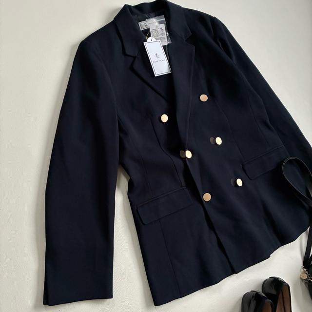 ◆新品◆ロペピクニック◆金ボタンダブルジャケット◆長め◆紺ブレ◆L◆テーラード < 女性ファッション ◆新品◆ロペピクニック◆金ボタンダブルジャケット◆長め◆紺ブレ◆L◆テーラード < 女性ファッションの