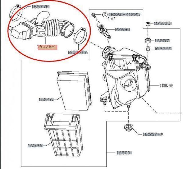 日産 X-TRAIL エクストレイル T31 エアーインテークホース 16576 < 自動車/バイク 日産 X-TRAIL エクストレイル T31 エアーインテークホース 16576 < 自動車/バイク