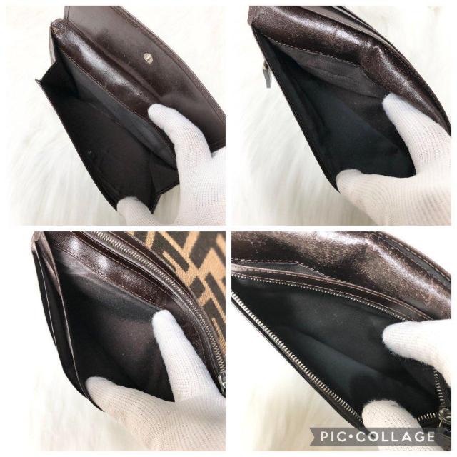 FENDI フェンディ 長財布 二つ折り財布 ズッカ柄 キャンバス レザー < ブランド FENDI フェンディ 長財布 二つ折り財布 ズッカ柄 キャンバス レザー < ブランドの