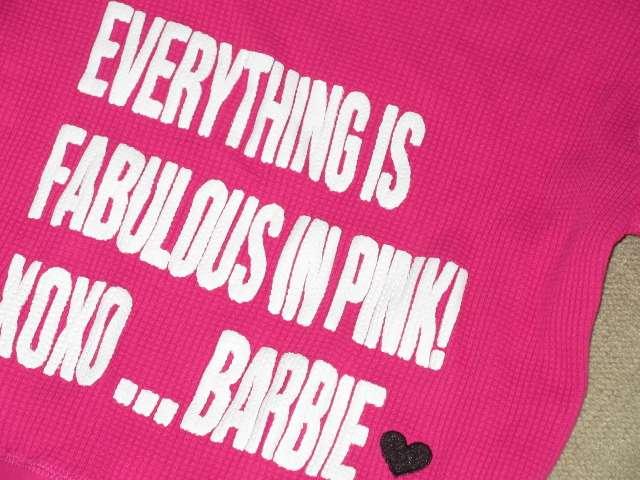 BARBIEバービー*英文デザイン*ニットトップス*濃ピンク < ブランド  BARBIEバービー*英文デザイン*ニットトップス*濃ピンク < ブランドの
