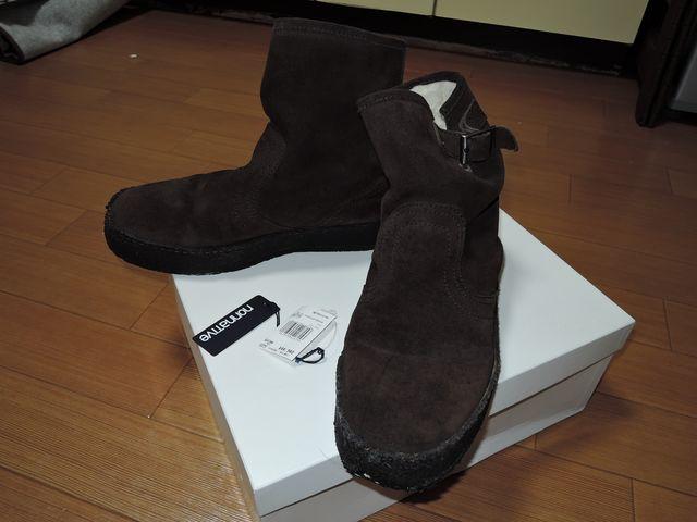 ノンネイティブnonnativeレザーショートブーツ42濃茶ボア革 < ブランド  ノンネイティブnonnativeレザーショートブーツ42濃茶ボア革  < ブランドの