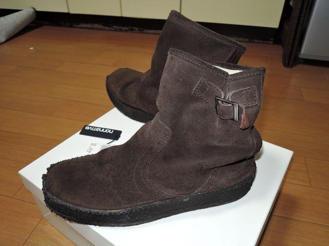 ノンネイティブnonnativeレザーショートブーツ42濃茶ボア革 < ブランド  ノンネイティブnonnativeレザーショートブーツ42濃茶ボア革 < ブランドの