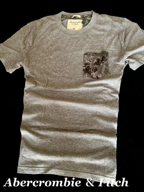 【Abercrombie & Fitch】アバクロ Vintage 胸ポケット付きTシャツ ハイビスカス柄 XL /H.Gray < ブランド  【Abercrombie & Fitch】アバクロ Vintage 胸ポケット付きTシャツ ハイビスカス柄 XL /H.Gray  < ブランドの