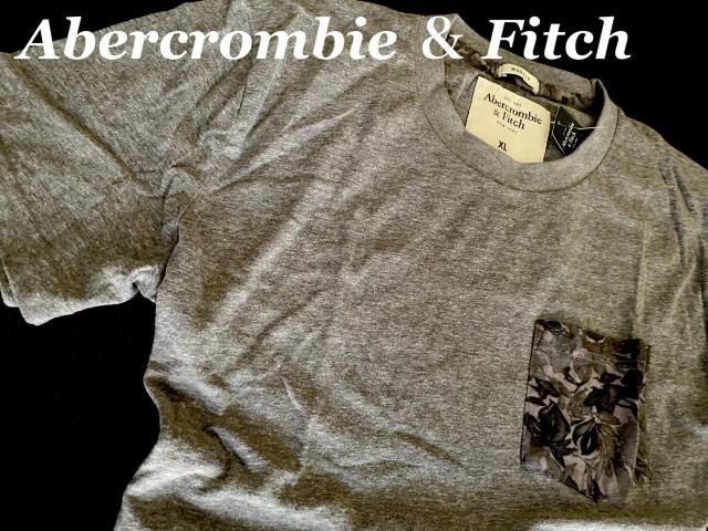 【Abercrombie & Fitch】アバクロ Vintage 胸ポケット付きTシャツ ハイビスカス柄 XL /H.Gray < ブランド  【Abercrombie & Fitch】アバクロ Vintage 胸ポケット付きTシャツ ハイビスカス柄 XL /H.Gray < ブランドの