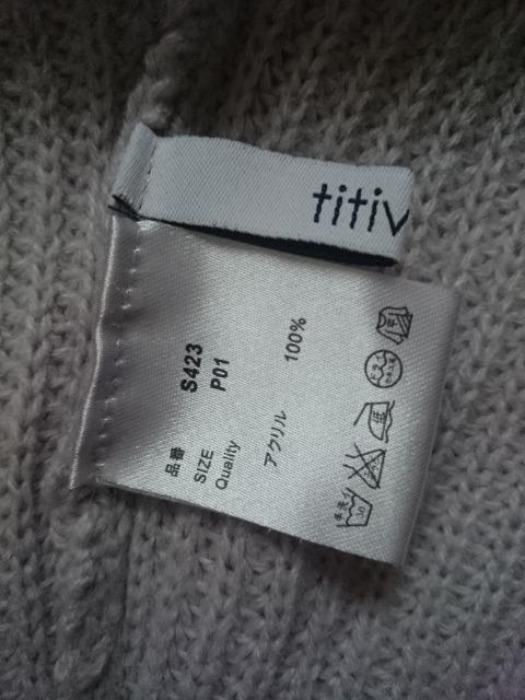 titivate ティティベイト☆ざっくりニット★Vネック☆ゆったり★ < 女性ファッション  titivate ティティベイト☆ざっくりニット★Vネック☆ゆったり★ < 女性ファッションの
