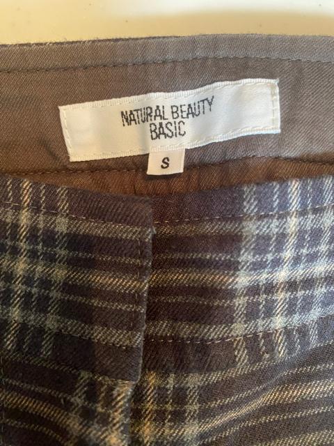匿名配送 NATURAL BEAUTY BASIC  サイズS チェック柄パンツ < ブランド  匿名配送 NATURAL BEAUTY BASIC  サイズS チェック柄パンツ < ブランドの