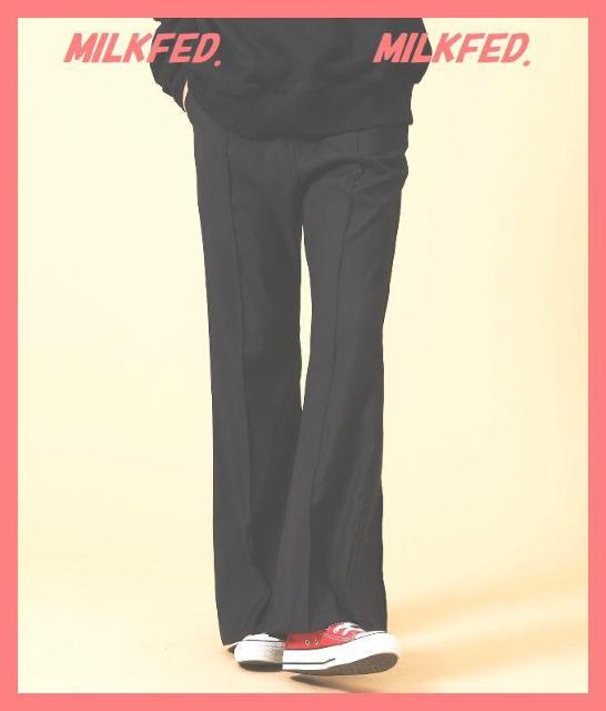 ☆ミルクフェド☆超美品足長美脚♪バックプリーツセンタープレスフレアパンツM < ブランド ☆ミルクフェド☆超美品足長美脚♪バックプリーツセンタープレスフレアパンツM < ブランドの