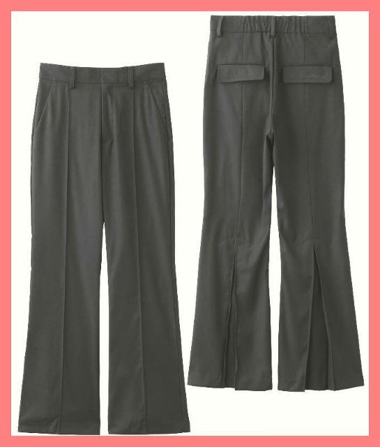 ☆ミルクフェド☆超美品足長美脚♪バックプリーツセンタープレスフレアパンツM < ブランド ☆ミルクフェド☆超美品足長美脚♪バックプリーツセンタープレスフレアパンツM < ブランドの