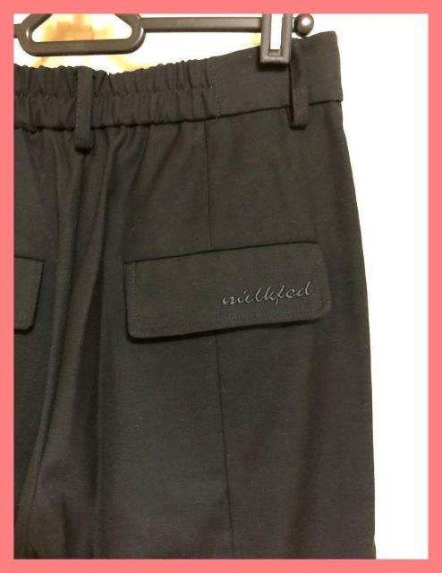 ☆ミルクフェド☆超美品足長美脚♪バックプリーツセンタープレスフレアパンツM < ブランド ☆ミルクフェド☆超美品足長美脚♪バックプリーツセンタープレスフレアパンツM < ブランドの