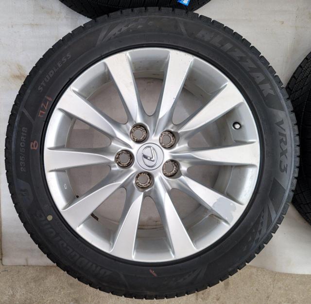 LEXUS レクサス LS 後期 純正アルミホイール18インチ7.5J+32 5H PCD120スタッドレスタイヤ付き4本セット < 自動車/バイク LEXUS レクサス LS 後期 純正アルミホイール18インチ7.5J+32 5H PCD120スタッドレスタイヤ付き4本セット < 自動車/バイク