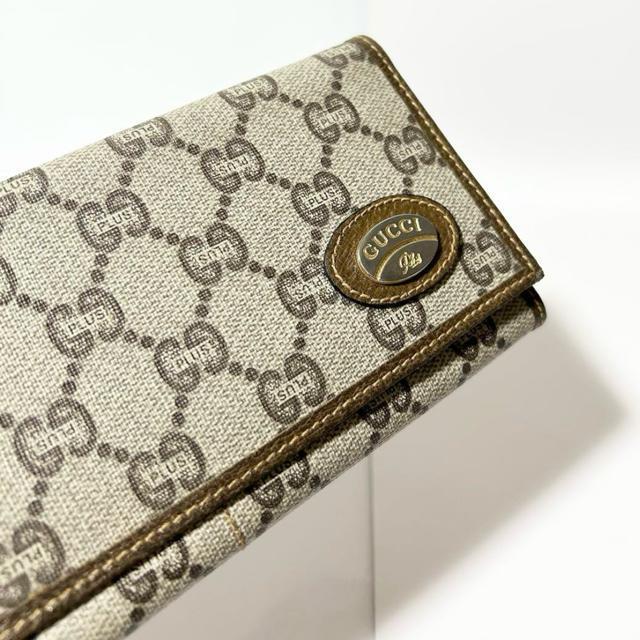 GUCCI グッチ GGプラス 二つ折り長財布 財布 PVC レザー ベージュ < ブランド GUCCI グッチ GGプラス 二つ折り長財布 財布 PVC レザー ベージュ < ブランドの