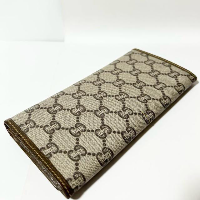 GUCCI グッチ GGプラス 二つ折り長財布 財布 PVC レザー ベージュ < ブランド GUCCI グッチ GGプラス 二つ折り長財布 財布 PVC レザー ベージュ < ブランドの