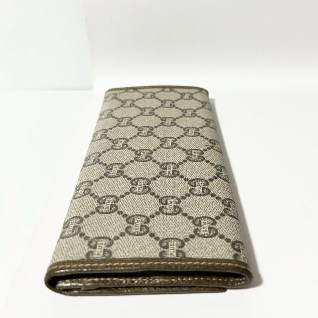 GUCCI グッチ GGプラス 二つ折り長財布 財布 PVC レザー ベージュ < ブランド GUCCI グッチ GGプラス 二つ折り長財布 財布 PVC レザー ベージュ < ブランドの