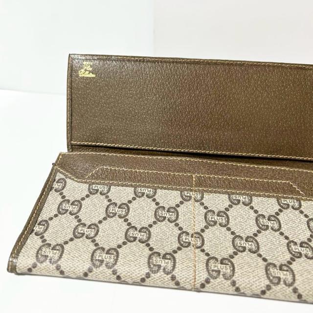 GUCCI グッチ GGプラス 二つ折り長財布 財布 PVC レザー ベージュ < ブランド GUCCI グッチ GGプラス 二つ折り長財布 財布 PVC レザー ベージュ < ブランドの