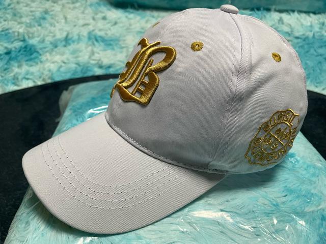 帽子/野球帽/キャップ『レター刺繍 BURISIL/BLUEMOUNTAIN. 白』新品 < 男性ファッション  帽子/野球帽/キャップ『レター刺繍 BURISIL/BLUEMOUNTAIN. 白』新品 < 男性ファッションの