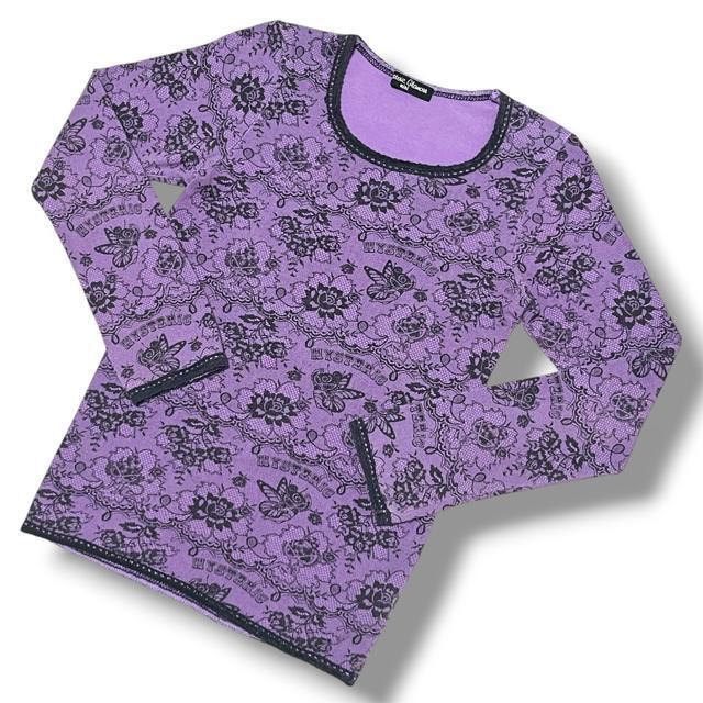 【HYSTERIC MINI/110】レース調ミニちゃん総柄プリントロンT < ブランド 【HYSTERIC MINI/110】レース調ミニちゃん総柄プリントロンT < ブランドの