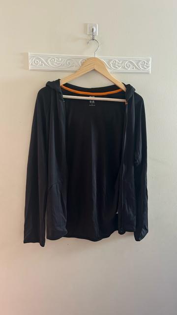 ユニクロ メンズ ドライEXフルジップパーカ ジップアップ 長袖 パーカー 黒 ブラック L < ブランド ユニクロ メンズ ドライEXフルジップパーカ ジップアップ 長袖 パーカー 黒 ブラック L < ブランドの