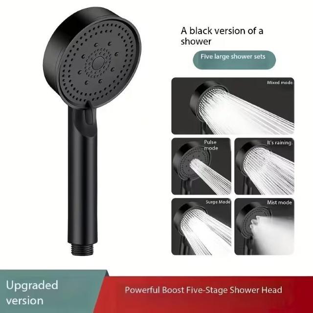爆ヤス890円★【5モード】高性能ブラック高圧ハンドヘルドシャワーヘッド|500%水流増強、節水、調整可能、耐久性プラスチック製 < インテリア/ライフ 爆ヤス890円★【5モード】高性能ブラック高圧ハンドヘルドシャワーヘッド|500%水流増強、節水、調整可能、耐久性プラスチック製 < インテリア/ライフの