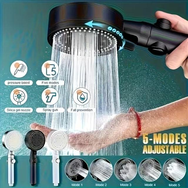 爆ヤス890円★【5モード】高性能ブラック高圧ハンドヘルドシャワーヘッド|500%水流増強、節水、調整可能、耐久性プラスチック製 < インテリア/ライフ 爆ヤス890円★【5モード】高性能ブラック高圧ハンドヘルドシャワーヘッド|500%水流増強、節水、調整可能、耐久性プラスチック製 < インテリア/ライフの