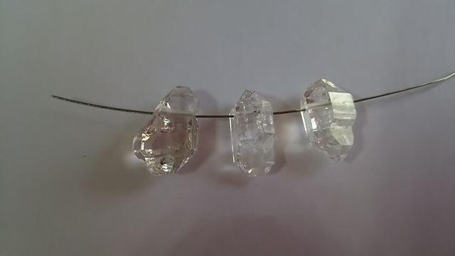 ☆ハーキマーダイヤモンド☆クレオ穴☆3個set☆ < ペット/手芸/園芸  ☆ハーキマーダイヤモンド☆クレオ穴☆3個set☆ < ペット/手芸/園芸の