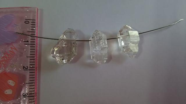 ☆ハーキマーダイヤモンド☆クレオ穴☆3個set☆ < ペット/手芸/園芸  ☆ハーキマーダイヤモンド☆クレオ穴☆3個set☆ < ペット/手芸/園芸の