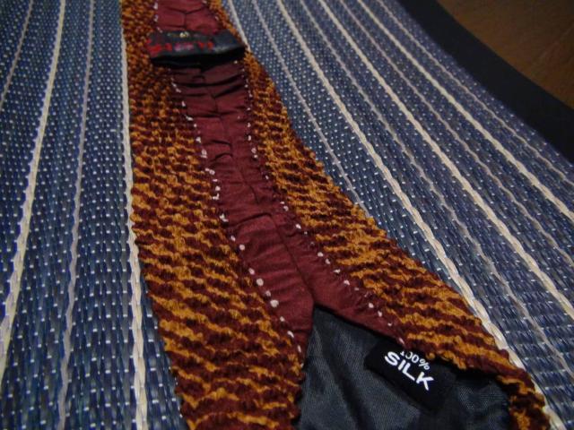 伝統工芸の手しぼりネクタイ 創作 シルク100%!。 < 男性ファッション  伝統工芸の手しぼりネクタイ 創作 シルク100%!。 < 男性ファッションの