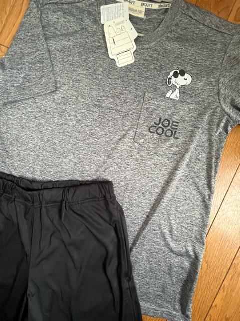 Mサイズ!高貴紳士的!ブランド品!PEANUTS!SNOOPY!2点セット!メッシュ素材!半袖Tシャツ!&ハーフパンツ!上下セット < 男性ファッション  Mサイズ!高貴紳士的!ブランド品!PEANUTS!SNOOPY!2点セット!メッシュ素材!半袖Tシャツ!&ハーフパンツ!上下セット < 男性ファッションの