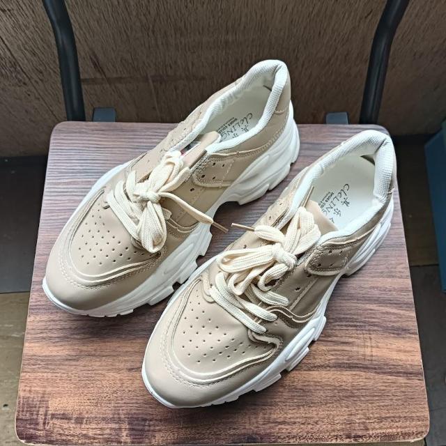 新品 23cm レディース スニーカー ブラウン シューズ 靴 厚底 カジュアル < 女性ファッション  新品 23cm レディース スニーカー ブラウン シューズ 靴 厚底 カジュアル  < 女性ファッションの