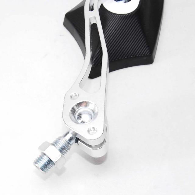 ニュースタイル バイク用 サイドミラー シルバー 変換アダプター付 カスタム 汎用 バックミラー 五角形 オートバイ 原付 銀 白 < 自動車/バイク ニュースタイル バイク用 サイドミラー シルバー 変換アダプター付 カスタム 汎用 バックミラー 五角形 オートバイ 原付 銀 白 < 自動車/バイク