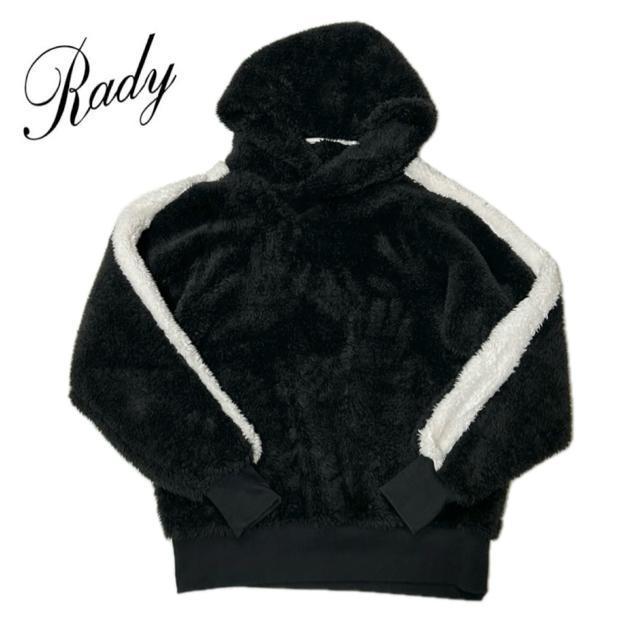 Rady レディー サイドライン ボア フーディ パーカー S < ブランド Rady レディー サイドライン ボア フーディ パーカー S < ブランドの