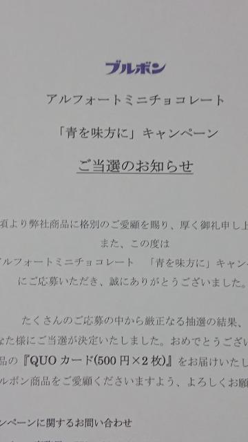 当選品☆ブルボン アルフォート 坂口健太郎クオカード500円×2枚☆ < ホビー  当選品☆ブルボン アルフォート 坂口健太郎クオカード500円×2枚☆ < ホビーの