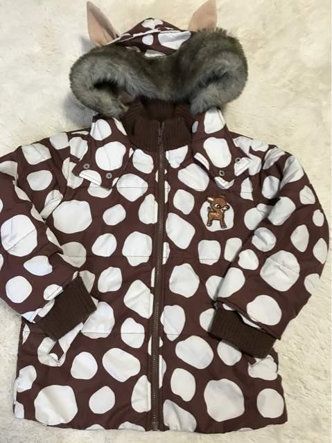 めちゃかわバンビお耳付きアウター120センチ < キッズ/ベビー  めちゃかわバンビお耳付きアウター120センチ  < キッズ/ベビーの