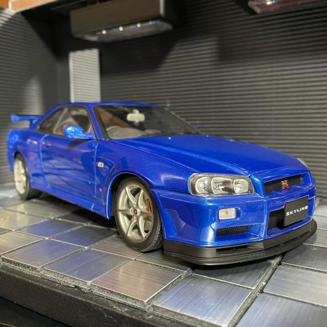 オートアート 1/18 ニッサン スカイライン R34 ブルー < ホビー  オートアート 1/18 ニッサン スカイライン R34 ブルー  < ホビーの
