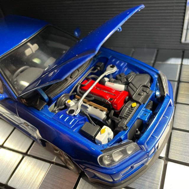 オートアート 1/18 ニッサン スカイライン R34 ブルー < ホビー  オートアート 1/18 ニッサン スカイライン R34 ブルー < ホビーの