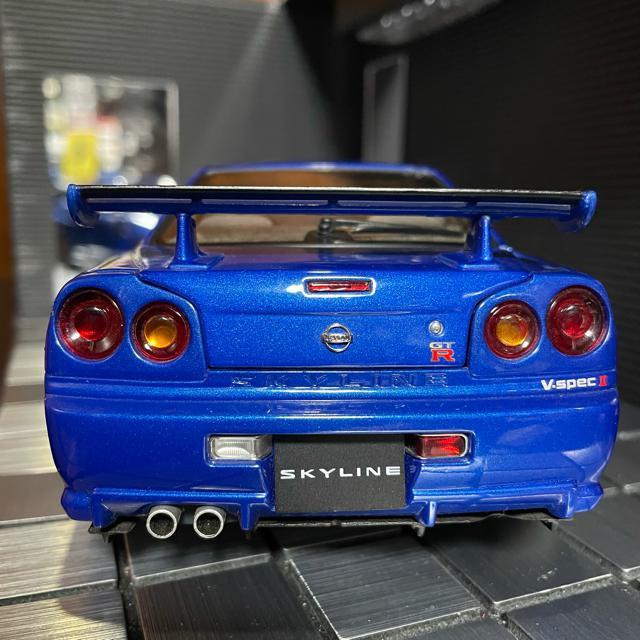 オートアート 1/18 ニッサン スカイライン R34 ブルー < ホビー  オートアート 1/18 ニッサン スカイライン R34 ブルー < ホビーの