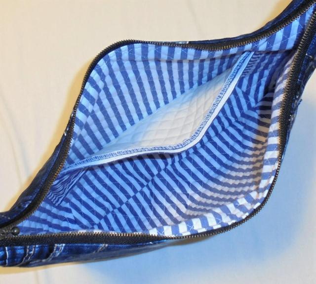 ◆特大サイズ◆デニムポケット柄【インディゴブルー】◆ファスナーショルダー < 女性ファッション  ◆特大サイズ◆デニムポケット柄【インディゴブルー】◆ファスナーショルダー < 女性ファッションの