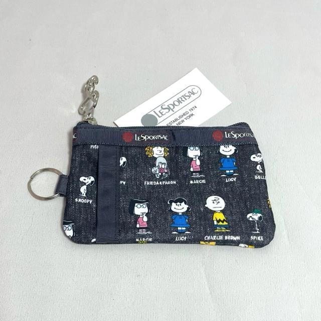 ★新品★LeSportsac レスポートサック スヌーピー グレイ キーコインポーチ ID パスケース ポーチ 小銭入れ 送料無料 < 女性ファッション  ★新品★LeSportsac レスポートサック スヌーピー グレイ キーコインポーチ ID パスケース ポーチ 小銭入れ 送料無料  < 女性ファッションの