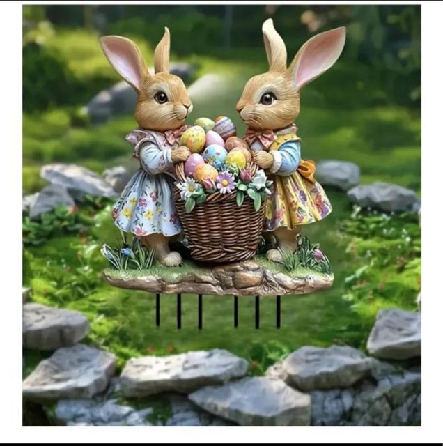 2Dアクリルかわいいウサギ、 - アクリルバニーガーデン装飾, イースター バニー ガーデン ステーク - < インテリア/ライフ 2Dアクリルかわいいウサギ、 - アクリルバニーガーデン装飾, イースター バニー ガーデン ステーク - < インテリア/ライフの