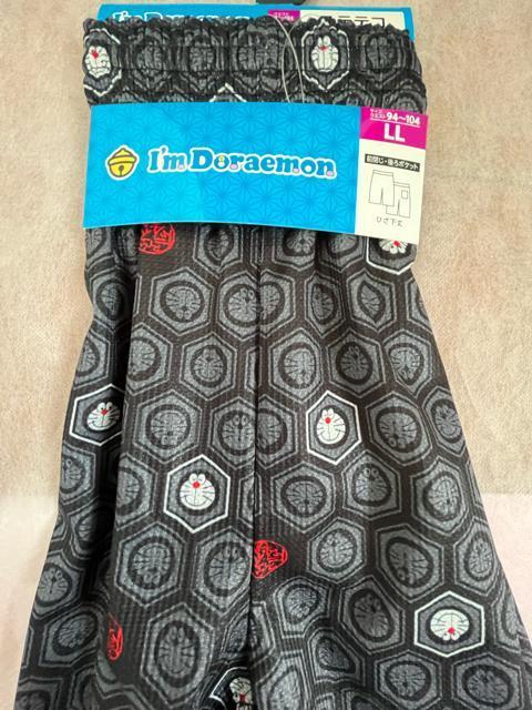 LLサイズ!高貴紳士的!和風!ドラえもん!柄!サラッと着心地!後一つポケット付き!前閉じ!ひざ下丈!ステテコ! < 男性ファッション  LLサイズ!高貴紳士的!和風!ドラえもん!柄!サラッと着心地!後一つポケット付き!前閉じ!ひざ下丈!ステテコ! < 男性ファッションの
