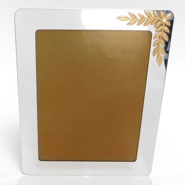 1000円 MIKIMOTO ミキモト 写真立て フォトケース パール付き シルバー&ゴールドカラー < ブランド 1000円 MIKIMOTO ミキモト 写真立て フォトケース パール付き シルバー&ゴールドカラー < ブランドの