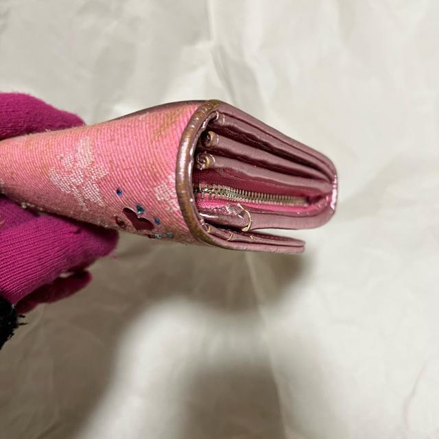 【Think Bee! / シンクビー】 二つ折り フラップ 長財布 ピンク系 < ブランド 【Think Bee! / シンクビー】 二つ折り フラップ 長財布 ピンク系 < ブランドの