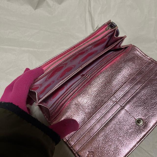 【Think Bee! / シンクビー】 二つ折り フラップ 長財布 ピンク系 < ブランド 【Think Bee! / シンクビー】 二つ折り フラップ 長財布 ピンク系 < ブランドの