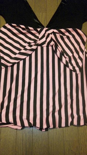 GJ後ろでかりぼんストライプバルーンワンピ新品 < ブランド GJ後ろでかりぼんストライプバルーンワンピ新品 < ブランドの